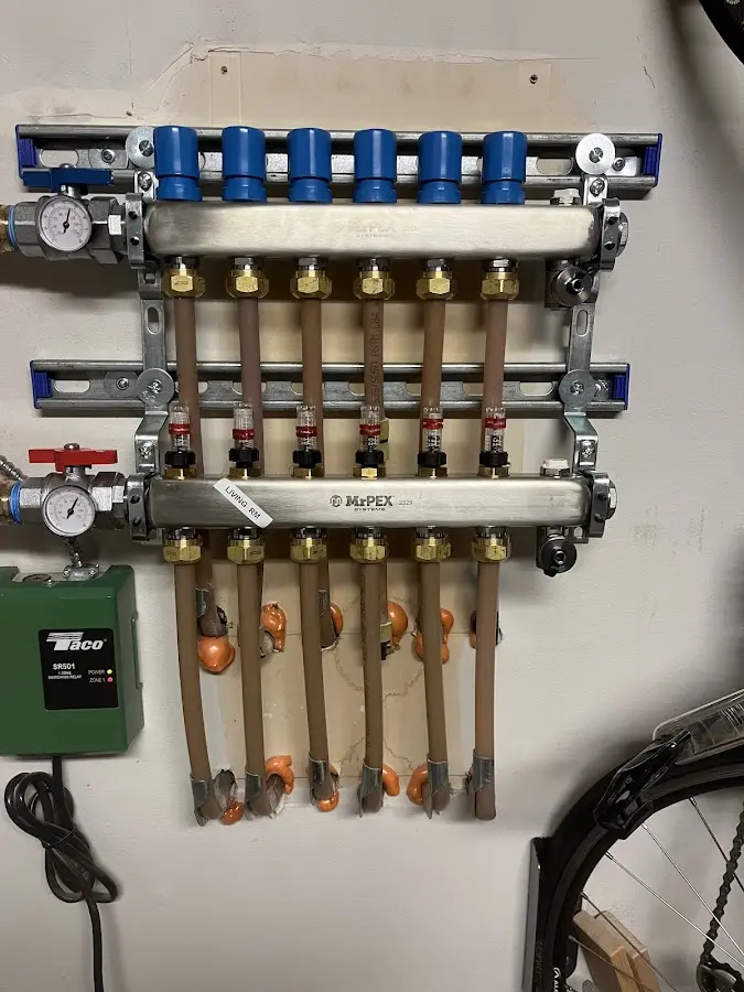 Plumber performing Leak Detection at a residential property in Conneaut